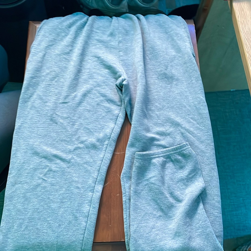 grey long sweatpants